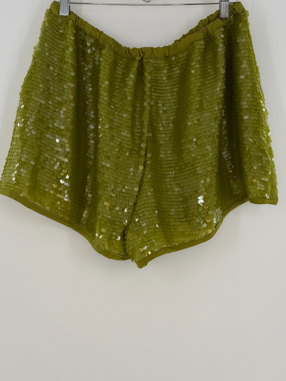 NWT Free People Wisteria Sequin Shorts Green Size Medium - Picture 2 of 12
